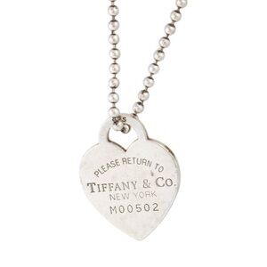 Tiffany and Co Heart Tag Bead Necklace